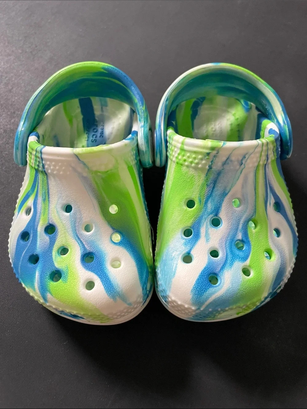 Crocs C4 Tie-Dye Blue, Green & White